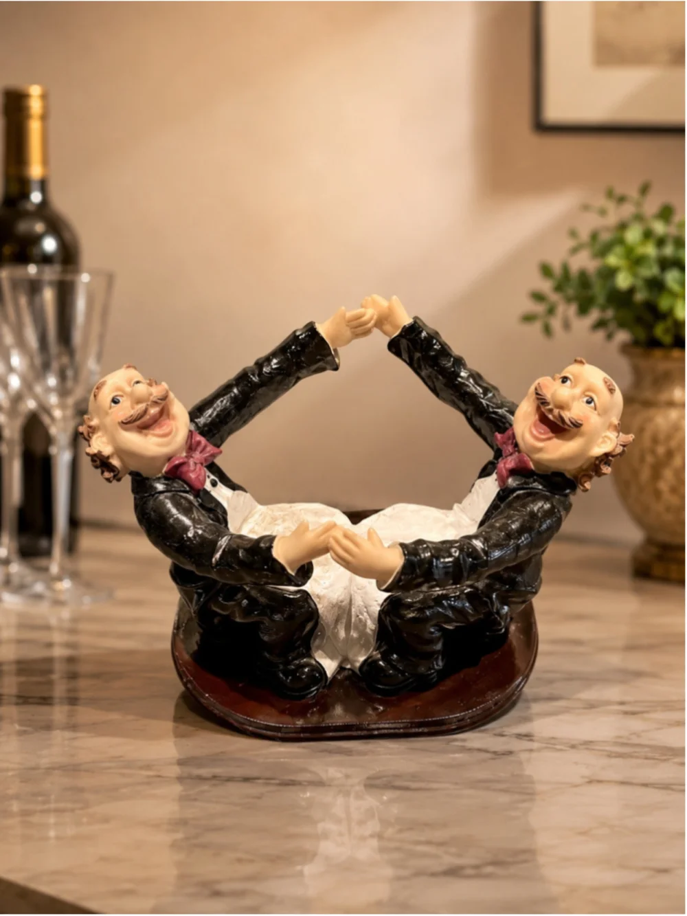 Wine Waiter Bottle Holder – Decorative Wine Bottle Display